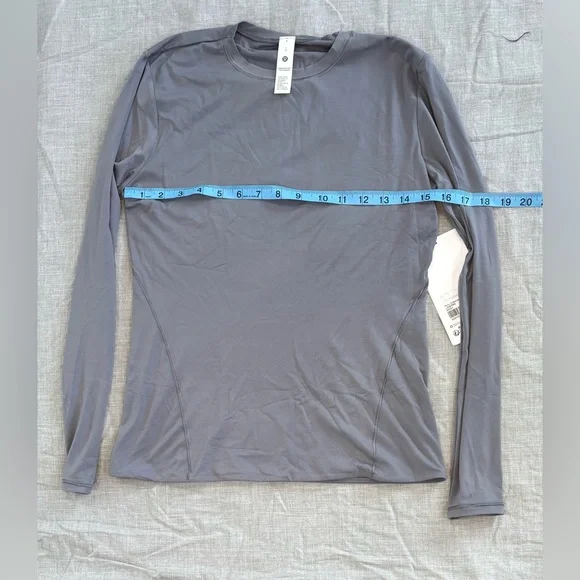 NWT Lululemon Wundermost Nulu Long Sleeve Size Large Solar Gray - Picture 6 of 8